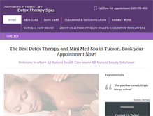 Tablet Screenshot of detoxtherapyspa.com